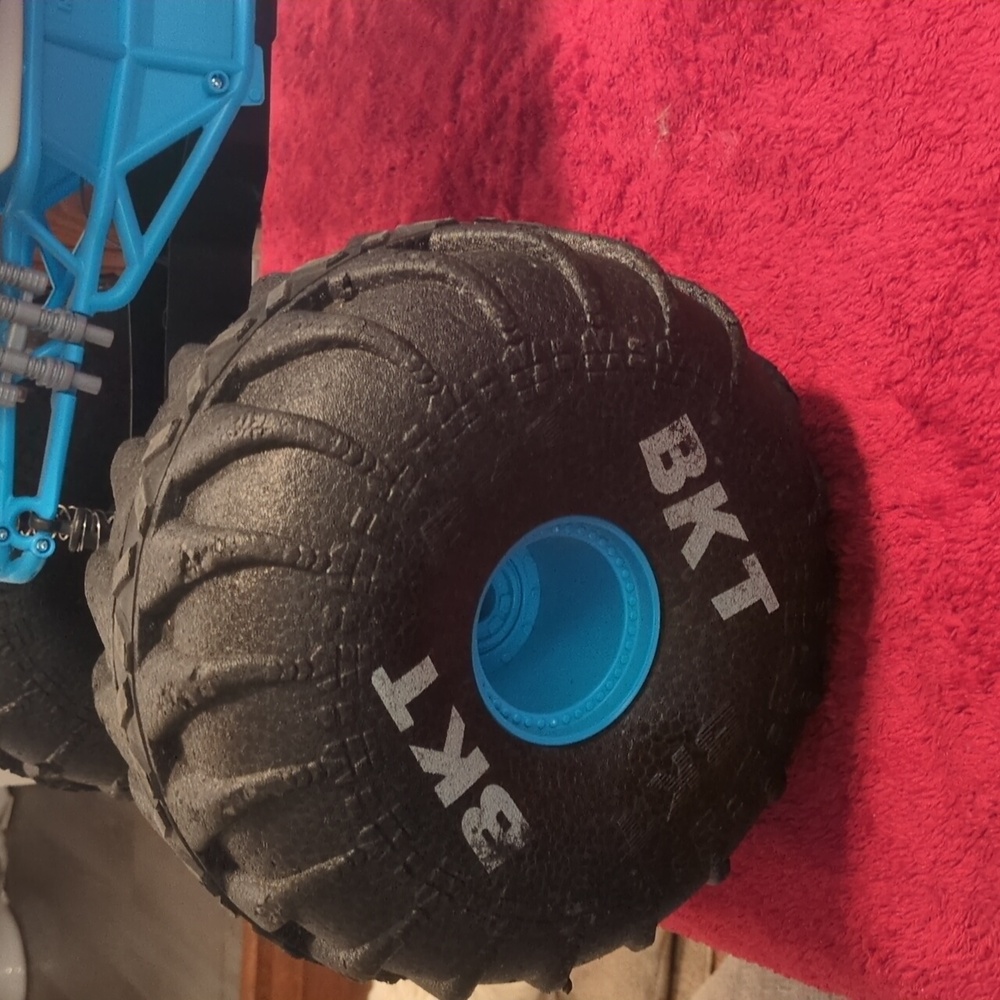 Monster Truck Toy with Blue and White Design - Picture 2 of 6